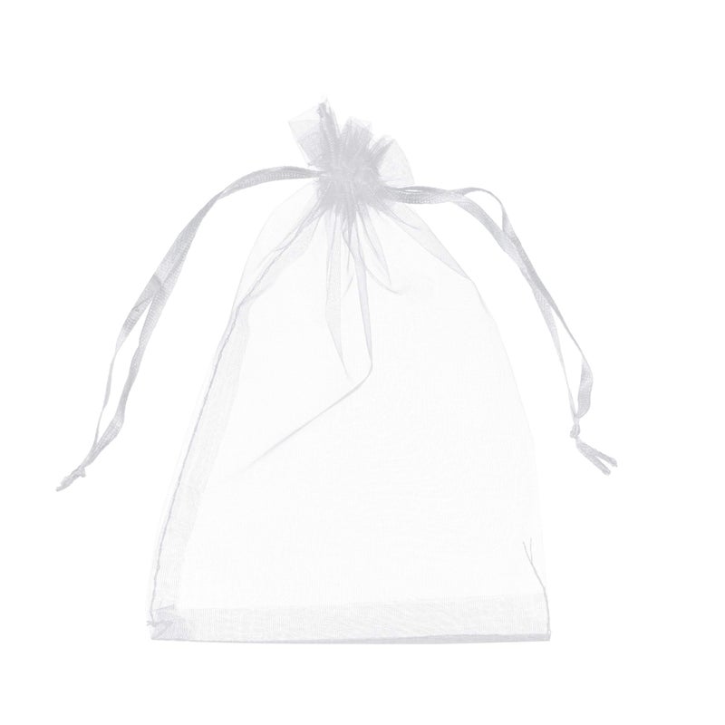 Volanic 100PCS 4X6 Inch Sheer Organza Bags with Drawstring for Candy Jewelry Party Wedding Favor Gift - Image 1